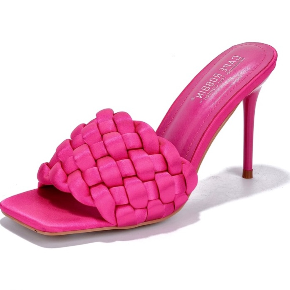 Pink Cape Robbin Stiletto High Heels
